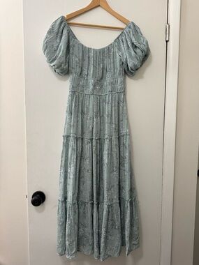 aderny patchwork maxi dress Altar'd State | Dresses | Nwt Altard State Aderny Patchwork Floral Maxi  Dress In Dusty Blue Color